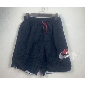 Vintage Jordan Nike XL Nylon Shorts Black Red Mesh Liner Jumpman Retro
